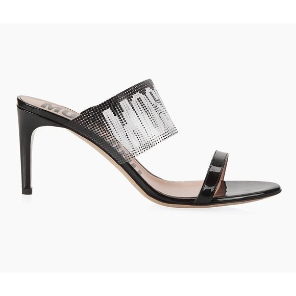 Moschino Logo Patent Leather Mules sz. 34.5 EU - Picture 2 of 12